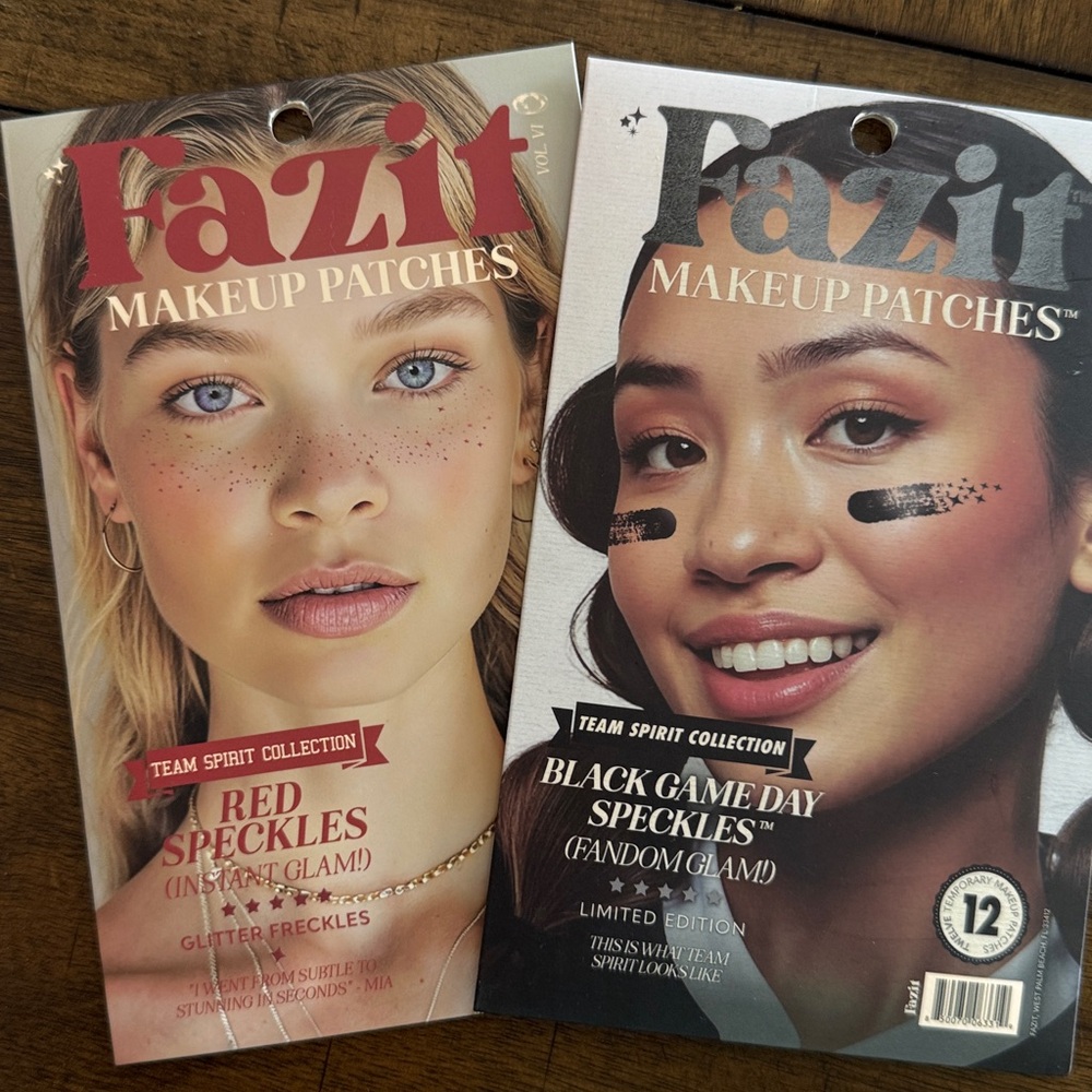 2 pack - Fazit Black & Red Makeup Patches